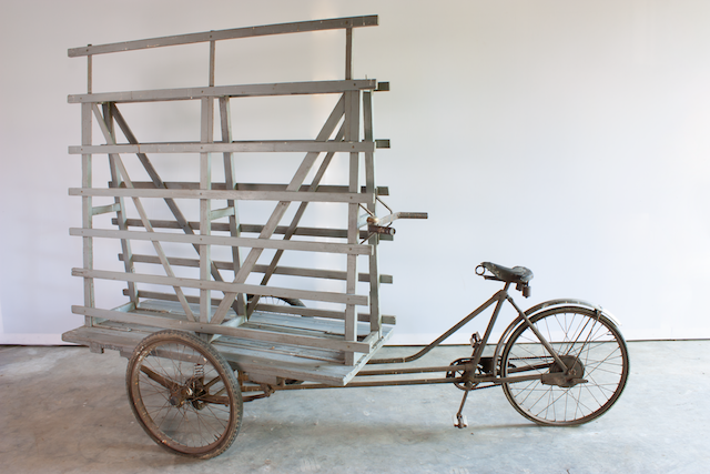 Bakfiets glastransport, Karrenmuseum Essen